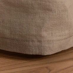 Bio Gardine Vorhangschal aus Bio Baumwolle und Leinen Leinenstruktur einfarbig taupe 140x270cm