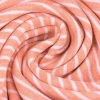 Bio-Jerseystoff Hamburger Liebe Albstoffe Double-Stripe Streifen orange meliert weiß 1,50m Breite