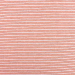 Bio-Jerseystoff Hamburger Liebe Albstoffe Double-Stripe Streifen orange meliert weiß 1,50m Breite