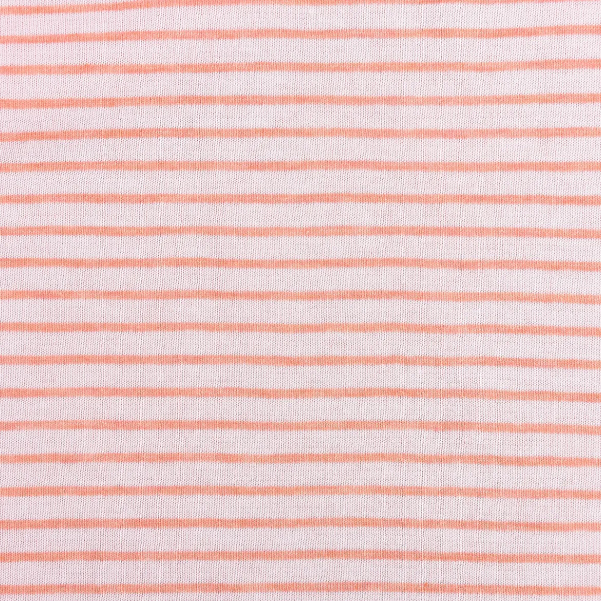 Bio-Jerseystoff Hamburger Liebe Albstoffe Double-Stripe Streifen orange meliert weiß 1,50m Breite