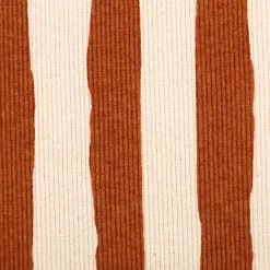Bio Rippjersey Rib Jersey Stoff Baumwolle Streifen natur braun 1,2m Breite