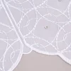 Bistrogardine Panneaux Scheibengardine nähfrei Stickerei Glitzerstein weiß 45cm Höhe