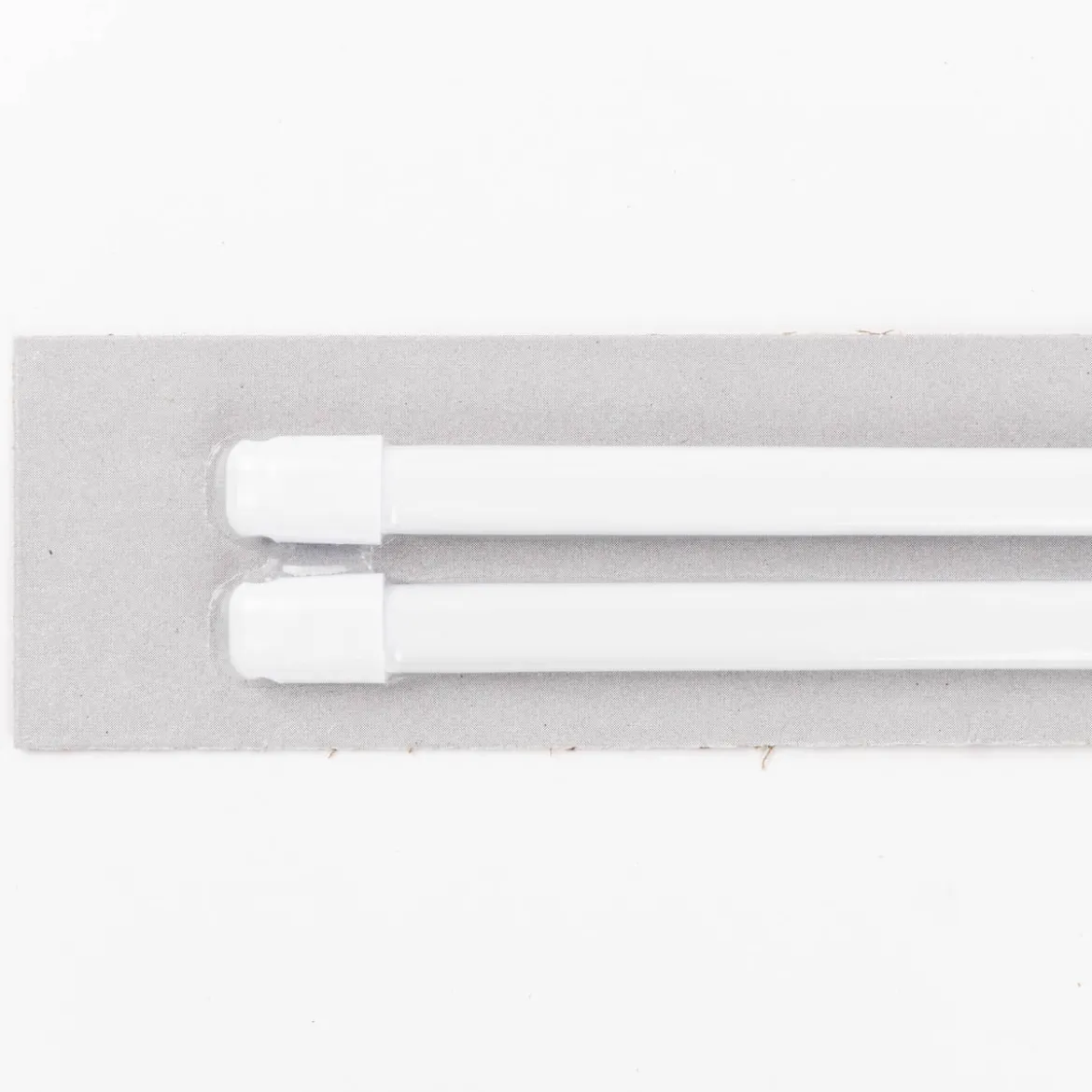 Bistrostange Scheibenstange Vitragenstange ausziehbar 80-150cm weiß, 2er Pack
