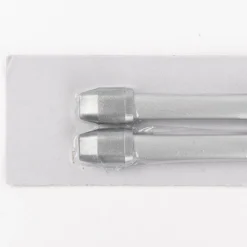 Bistrostange Scheibenstange Vitragenstange ausziehbar 80-150cm silber, 2er Pack