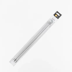 Bistrostange Scheibenstange Vitragenstange ausziehbar 60-110cm silber, 2er Pack