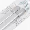 Bistrostange Scheibenstange Vitragenstange ausziehbar 40-70cm silber, 2er Pack