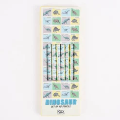 Bleistift Set Dinosaurier 6 Stück gelb grün 18cm