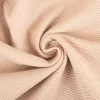 Bündchenstoff Baumwolle Yarn Dyed Streifen fein weiß nude 35cm Breite