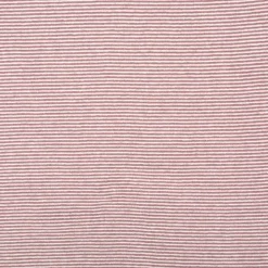 Bündchenstoff Baumwolle Yarn Dyed Streifen fein weiß mauve 35cm Breite