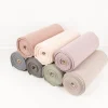 Bündchenstoff Baumwolle Yarn Dyed Streifen fein weiß schwarz 35cm Breite