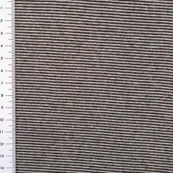 Bündchenstoff Baumwolle Yarn Dyed Streifen fein weiß schwarz 35cm Breite