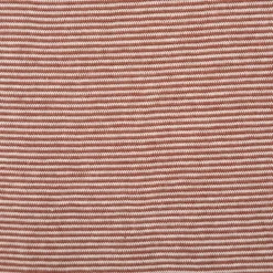 Bündchenstoff Baumwolle Yarn Dyed Streifen fein weiß rost 35cm Breite