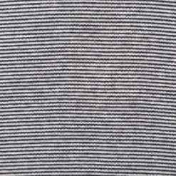 Bündchenstoff Baumwolle Yarn Dyed Streifen fein weiß marine 35cm Breite