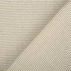 Bündchenstoff Baumwolle Yarn Dyed Streifen fein weiß olivgrün 35cm Breite