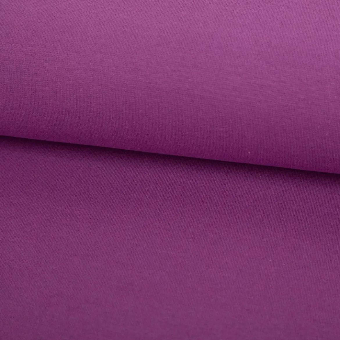 Bündchenstoff Schlauchware Organic Bio fein violett 35cm Breite