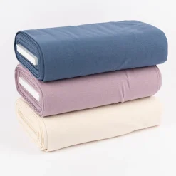 Bündchenstoff Schlauchware Organic Bio fein Flieder lila 35cm Breite