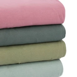 Bündchenstoff Schlauchware Organic Bio fein hell alt grün 35cm Breite