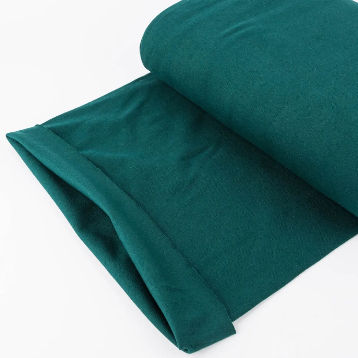 Bündchenstoff Schlauchware Organic Bio fein tannen grün 35cm Breite