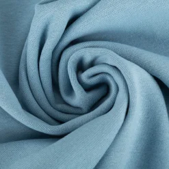 Bündchenstoff Schlauchware Organic Bio fein rauch blau 35cm Breite