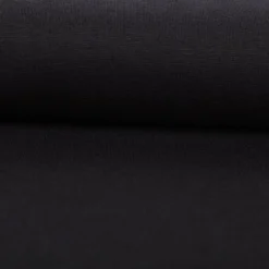 Bündchenstoff Schlauchware Organic Bio fein einfarbig Schwarz 35cm Breite