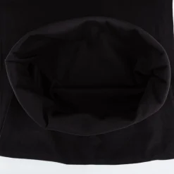 Bündchenstoff Schlauchware Organic Bio fein einfarbig Schwarz 35cm Breite