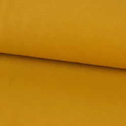 Bündchenstoff Schlauchware Organic Bio fein Senfgelb 35cm Breite
