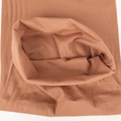 Bündchenstoff Strickschlauch Baumwolle uni camel 35cm Breite