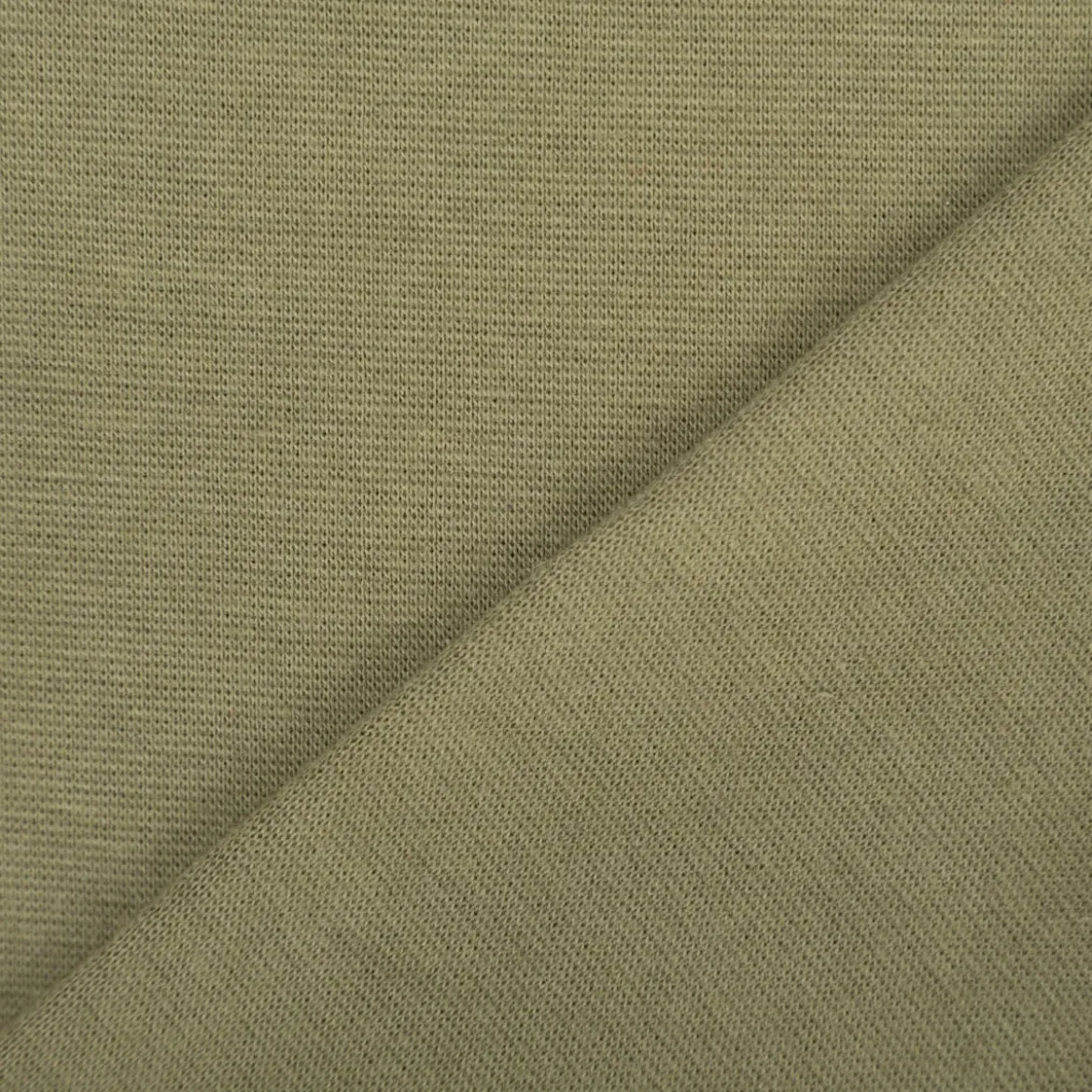 Bündchenstoff Strickschlauch Baumwolle uni tannengrün 35cm Breite
