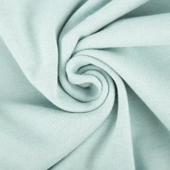 Bündchenstoff Strickschlauch Baumwolle uni eisblau 35cm Breite