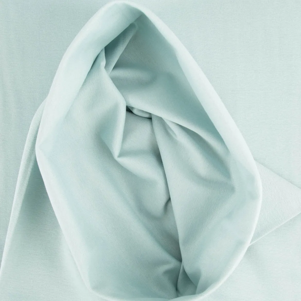 Bündchenstoff Strickschlauch Baumwolle uni eisblau 35cm Breite