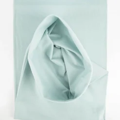 Bündchenstoff Strickschlauch Baumwolle uni eisblau 35cm Breite