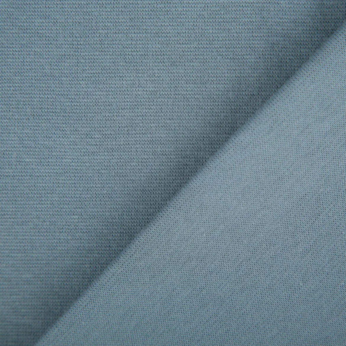 Bündchenstoff Strickschlauch Baumwolle uni stahlblau 35cm Breite