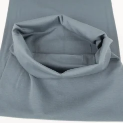 Bündchenstoff Strickschlauch Baumwolle uni stahlblau 35cm Breite