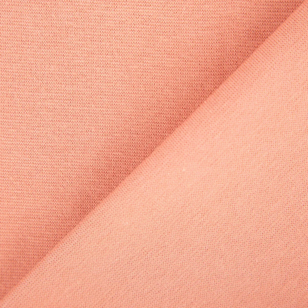 Bündchenstoff Strickschlauch Baumwolle uni coral 35cm Breite