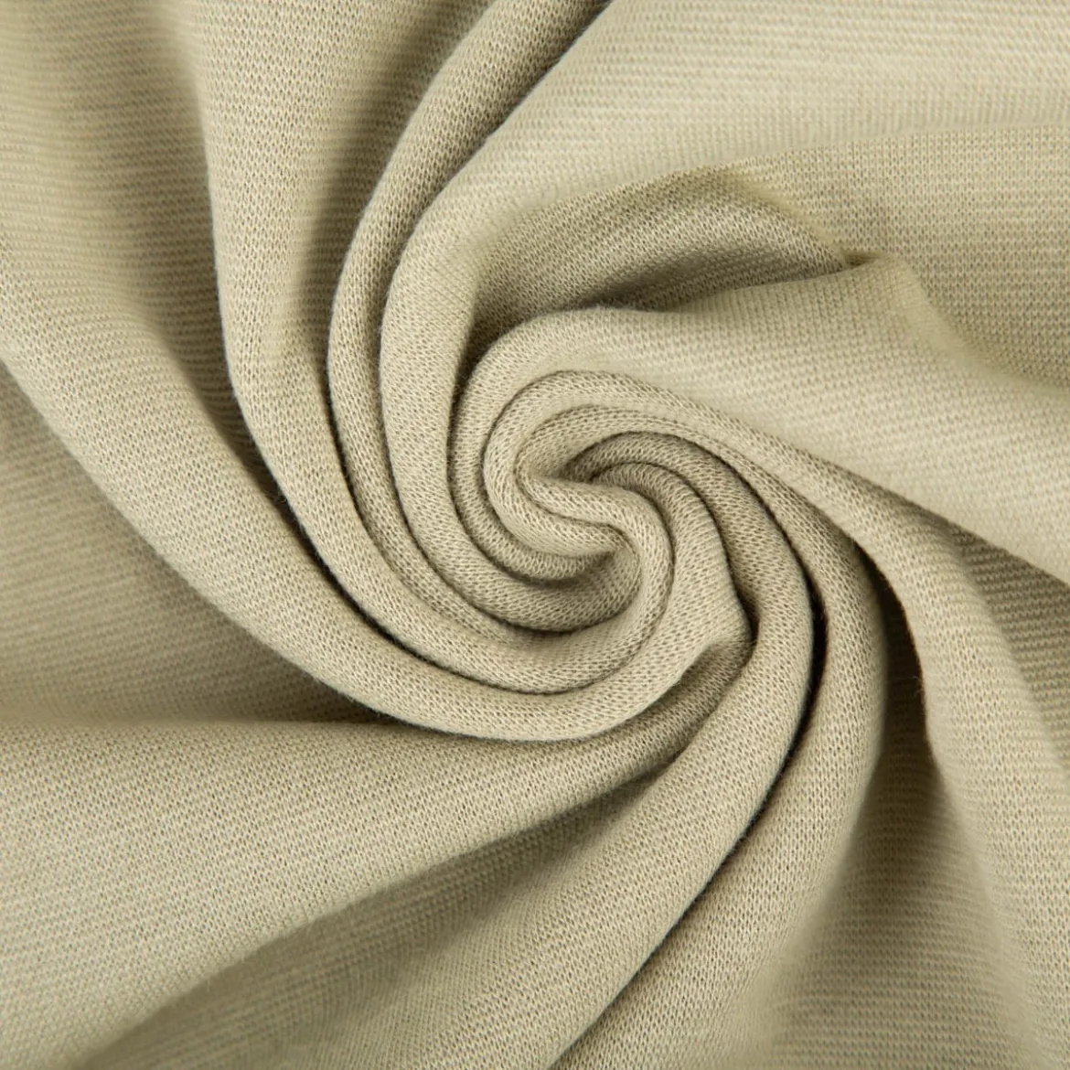 Bündchenstoff Strickschlauch Baumwolle uni olivgrün 35cm Breite