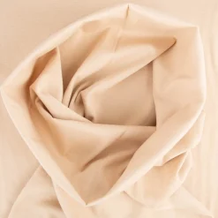Bündchenstoff Strickschlauch Baumwolle uni beige 35cm Breite