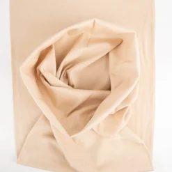 Bündchenstoff Strickschlauch Baumwolle uni beige 35cm Breite