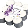 Bolsius Duft-Teelichter Aromatic Lavendel Kamille weiß silberfarbig 18 Stück