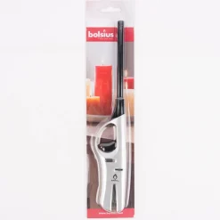 Bolsius Stabfeuerzeug Nachfüllbar silberfarbig schwarz 4x27cm