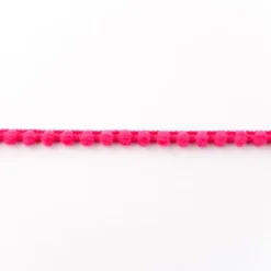 Bommelborte PomPom Borte Zierband mini fuchsia Breite: 0,4cm