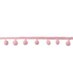 Bommelborte PomPom Borte Zierband rosa Breite: 0,8cm