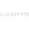 Bommelborte PomPom Borte Zierband weiß Breite: 0,5cm