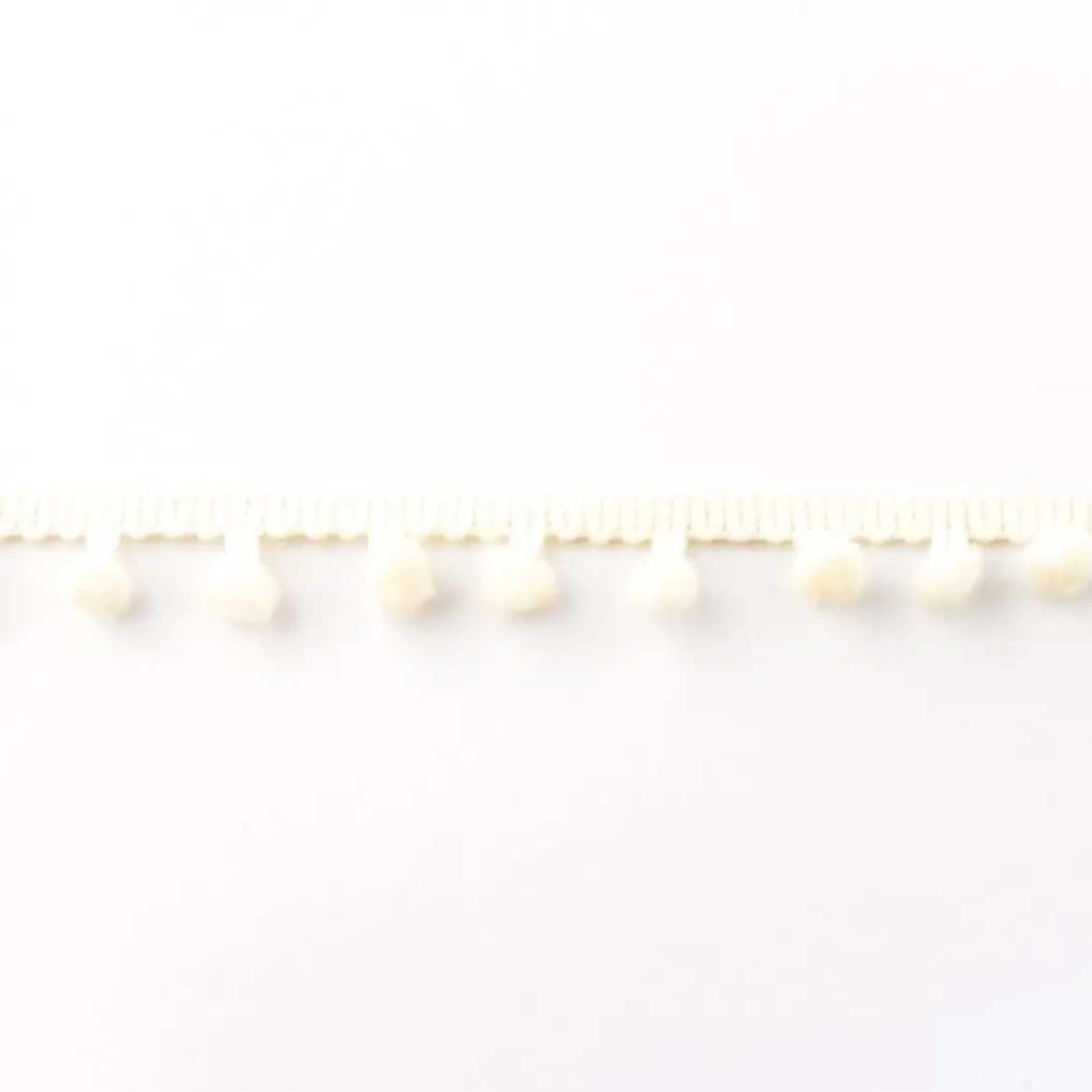 Bommelborte PomPom Borte Zierband beige Breite: 0,5cm