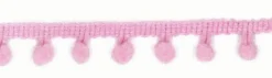 Bommelborte PomPom Borte Zierband rosa Breite: 0,5cm