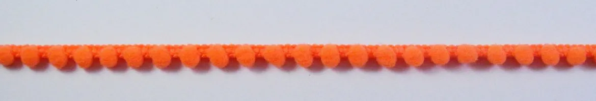 Bommelborte PomPom Borte Zierband mini orange Breite: 0,4cm