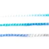 Bommelborte PomPom Borte Zierband mini Farbverlauf grau blau grün weiß Breite: 0,4cm