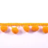 Bommelborte PomPom Borte Zierband orange Breite: 1,2cm