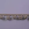 Bommelborte PomPom Borte Zierband braun Breite: 1,2cm