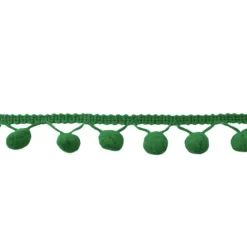Bommelborte PomPom Borte Zierband grün Breite: 1,2cm