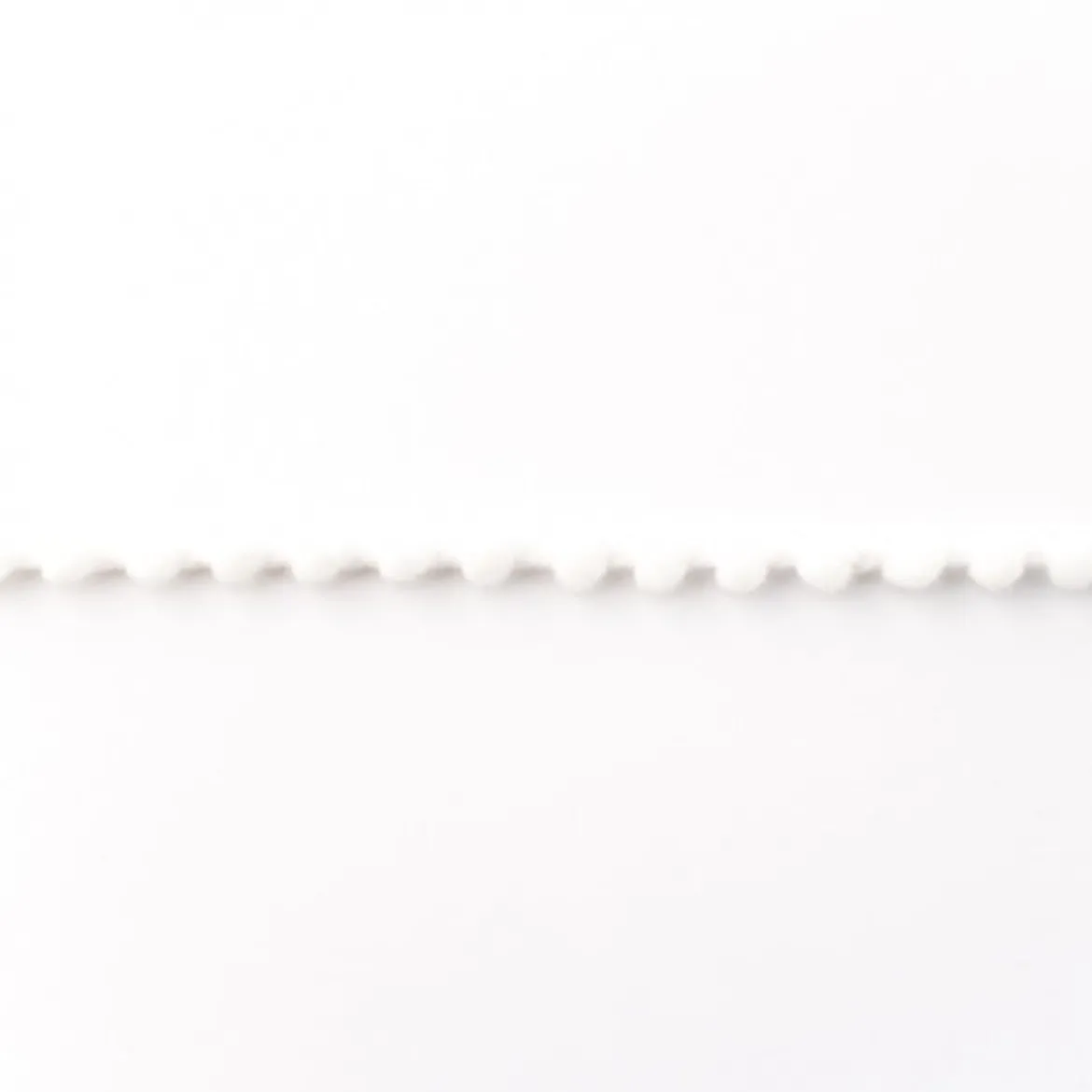 Bommelborte PomPom Borte Zierband mini weiß Breite: 0,4cm